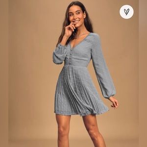 Lulus Poetic Love Pleated Dress